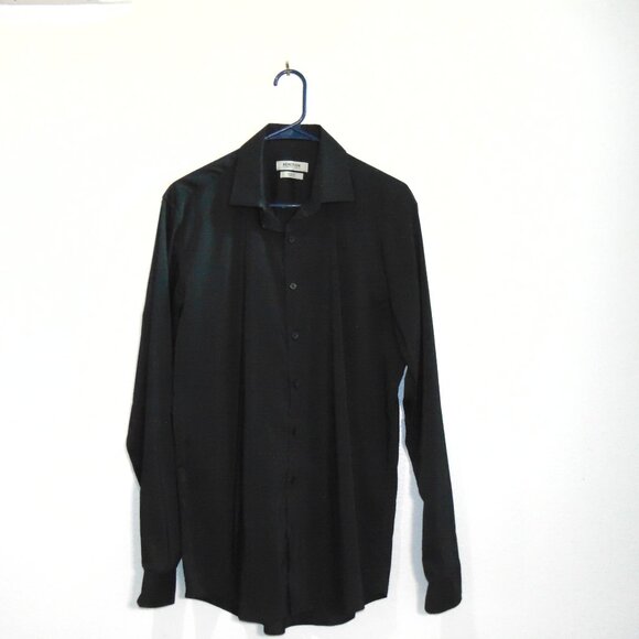 Kenneth Cole Reaction Slim Fit Dress Shirt – Size 15 ½ | 34/35 – Black - Picture 3 of 7